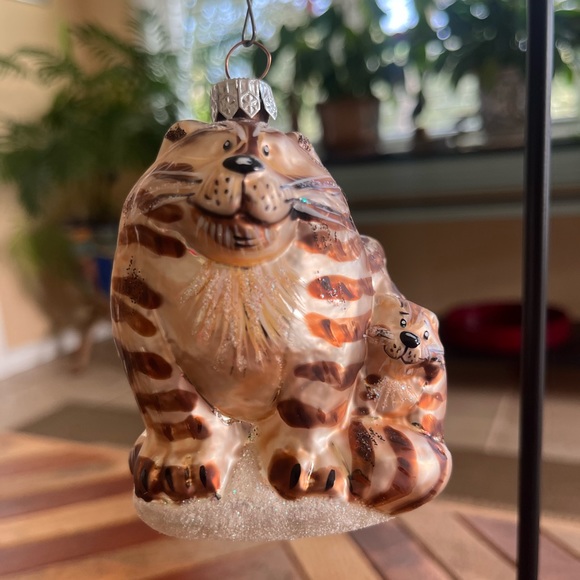 Cat Glass Christmas Ornament - Picture 3 of 6